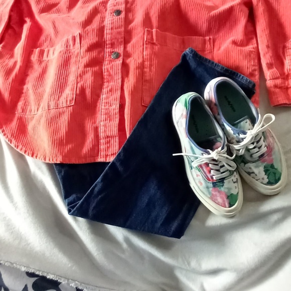 Roxy - Oversized Corduroy Shacket- Women's- SZ XL- Colour Orange - Picture 7 of 7